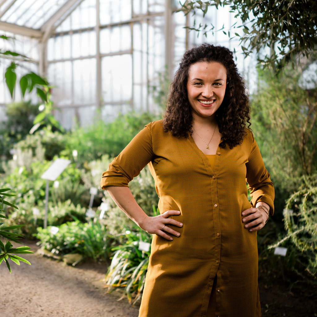 Johanna Fröhlich Zapata im Botanischen Garten zu Berlin