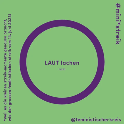 LAUT lachen - Aufkleber